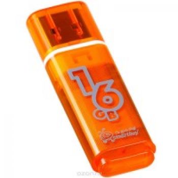 USB Flash Drive 16Gb - SmartBuy Glossy Orange 