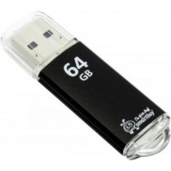 Флешка USB Flash Drive 64Gb - SmartBuy V-Cut Black SB64GBVC-K3