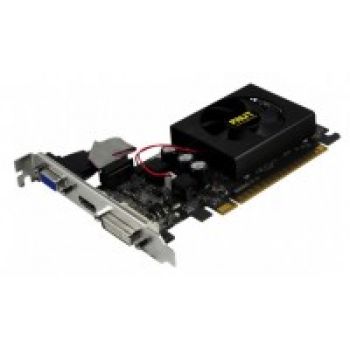 Видеокарта Palit GeForce® GT610, PA-GT610-1GD3, 1ГБ, GDDR3, DVI, HDMI, VGA, 64-бит, OEM