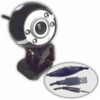 Веб-камера QbiQ PCM025, Magnetic 1,3МП ,микрофон,подсветка  USB