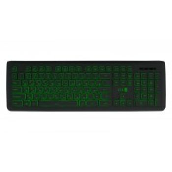 Клавиатура Jet.A SlimLine K20 LED Black, зеленая подсветка