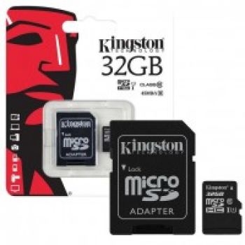 32Gb - Kingston Micro Secure Digital HC Class 10 UHS-I SDC10G2.32GB с переходником под SD (Оригинальная!)