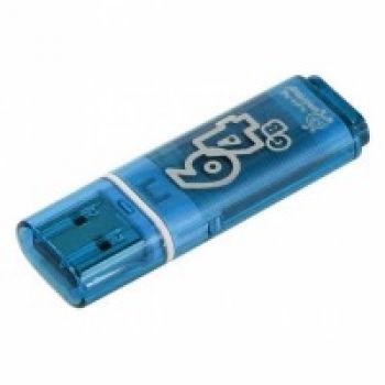 USB Flash Drive 64Gb - SmartBuy Glossy Series Blue