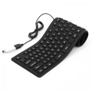 Клавиатура силиконовая ,USB 2.0,black